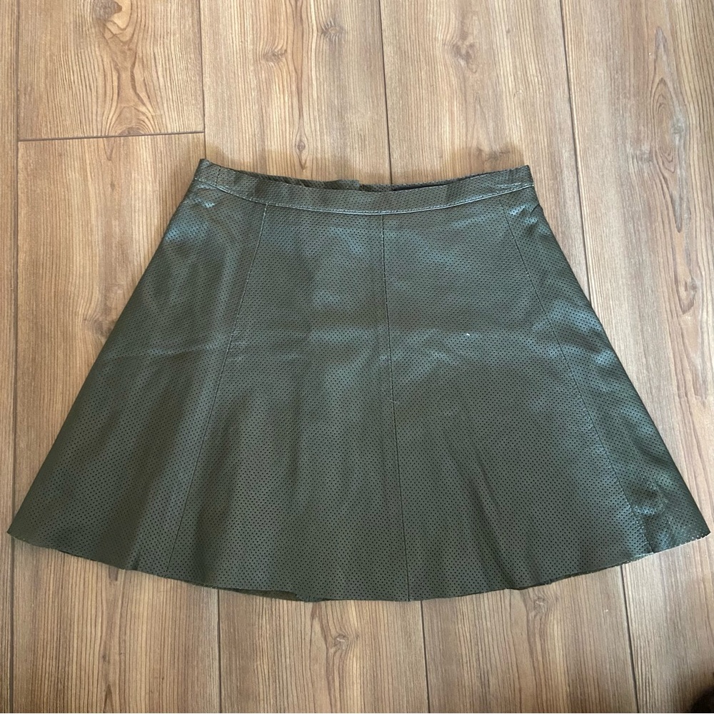 Love Leather Skater Skirt